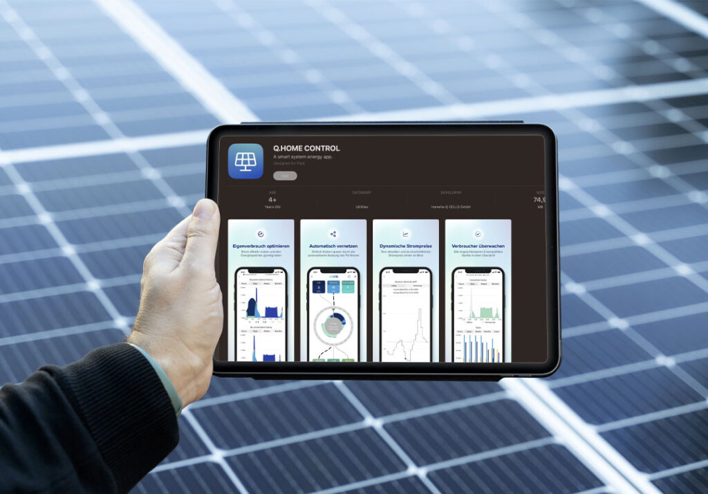 Paul Energie App Steuerung qcells