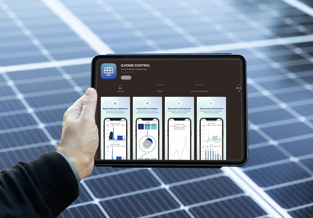 Paul Energie App Steuerung qcells