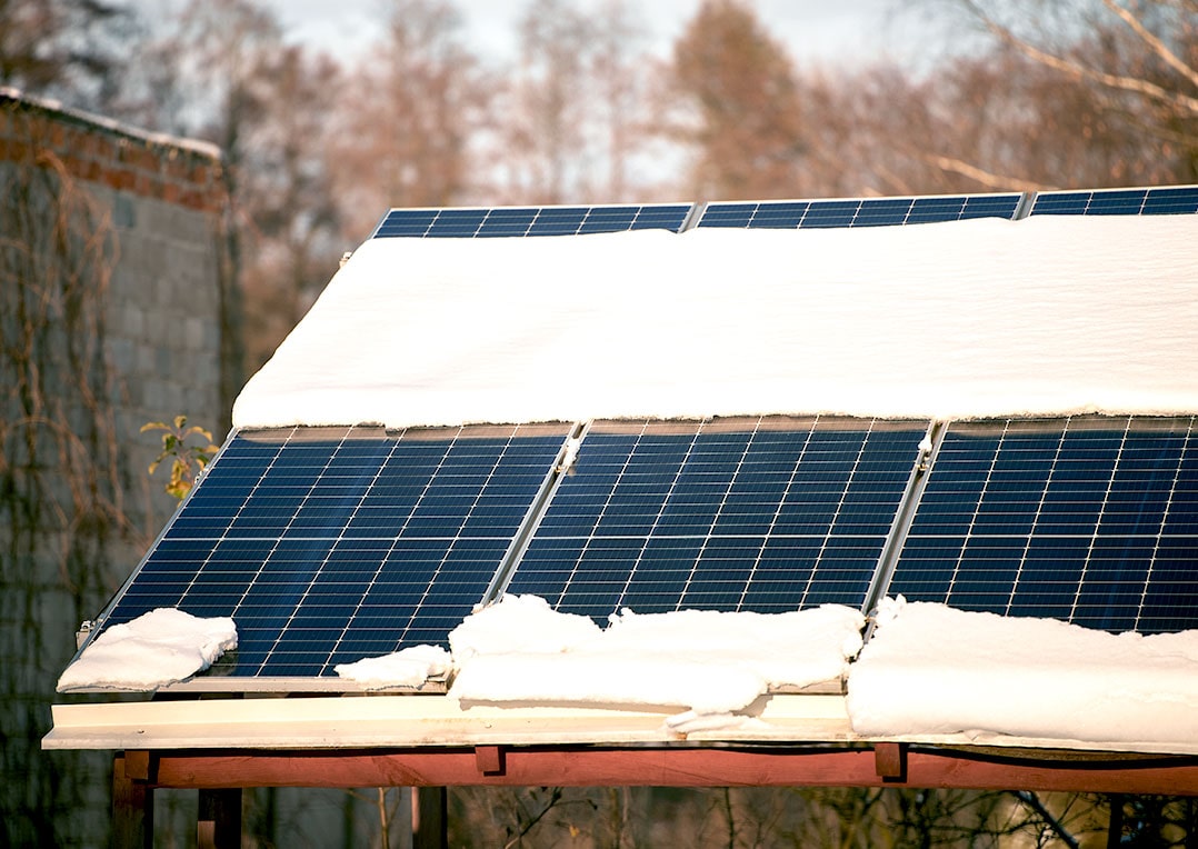 Paul Energie Ausfall Minderertrag Schnee auf der Solaranlage